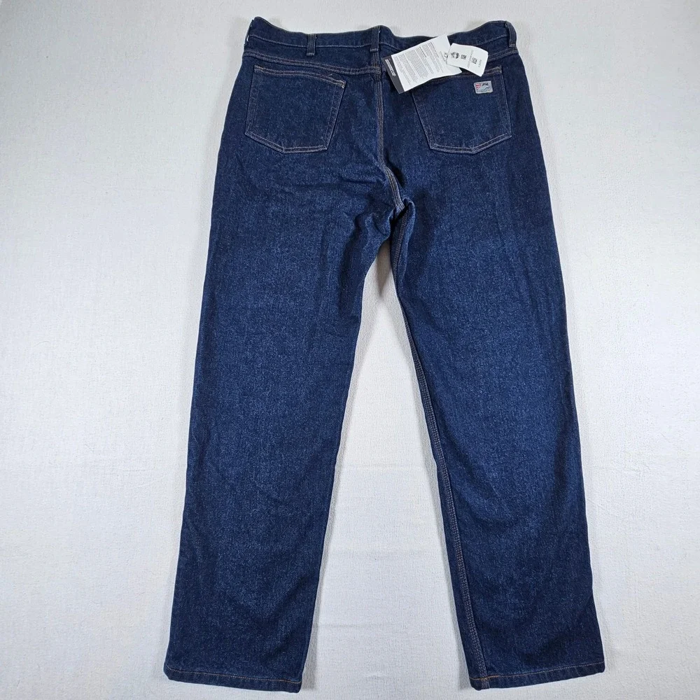 Tyndale FR Jeans Mens 40x32 Blue Flame Resistant Work Pants CAT 2 USA Made